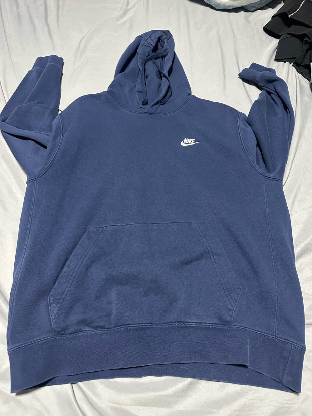 Nike Navy Pullover Hoodie with White Swoosh